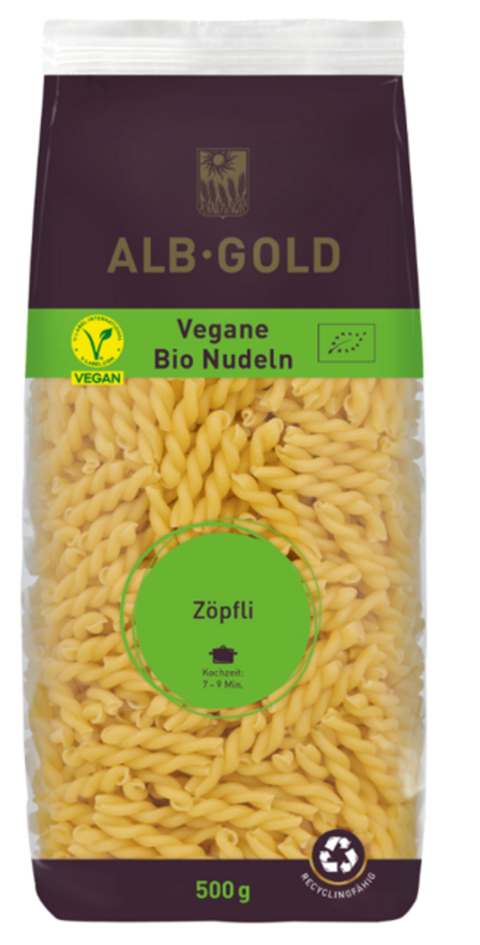 ALB-GOLD Eiernudeln mit der Ausformung Zöpfli