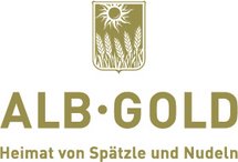 Logo 4C ALB-GOLD, gold auf dunkel