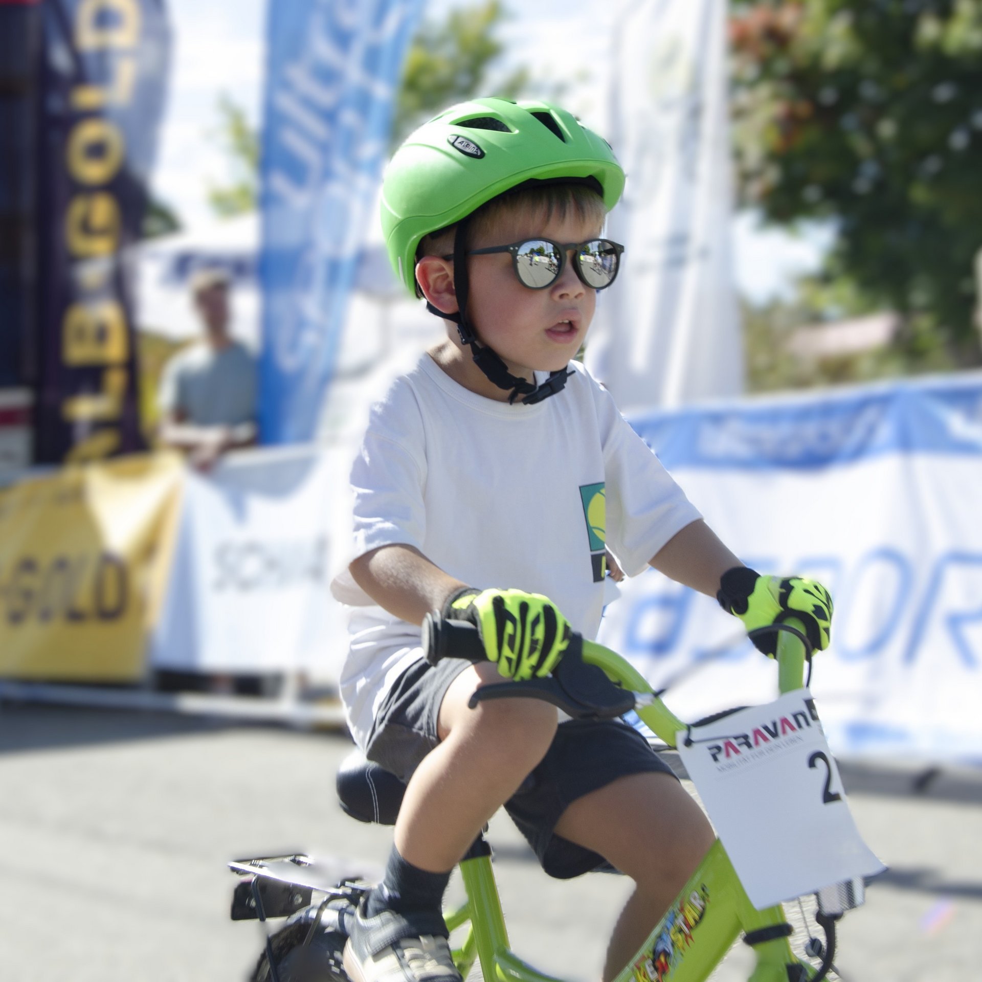 Kind startet bei einem Rad-Event