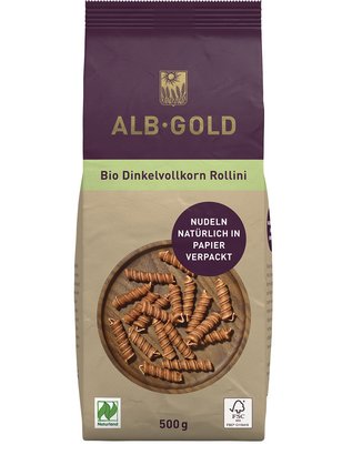 Paper packaging wholemeal spelt rollini